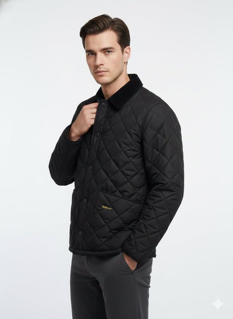 Quilted black premium Jacket