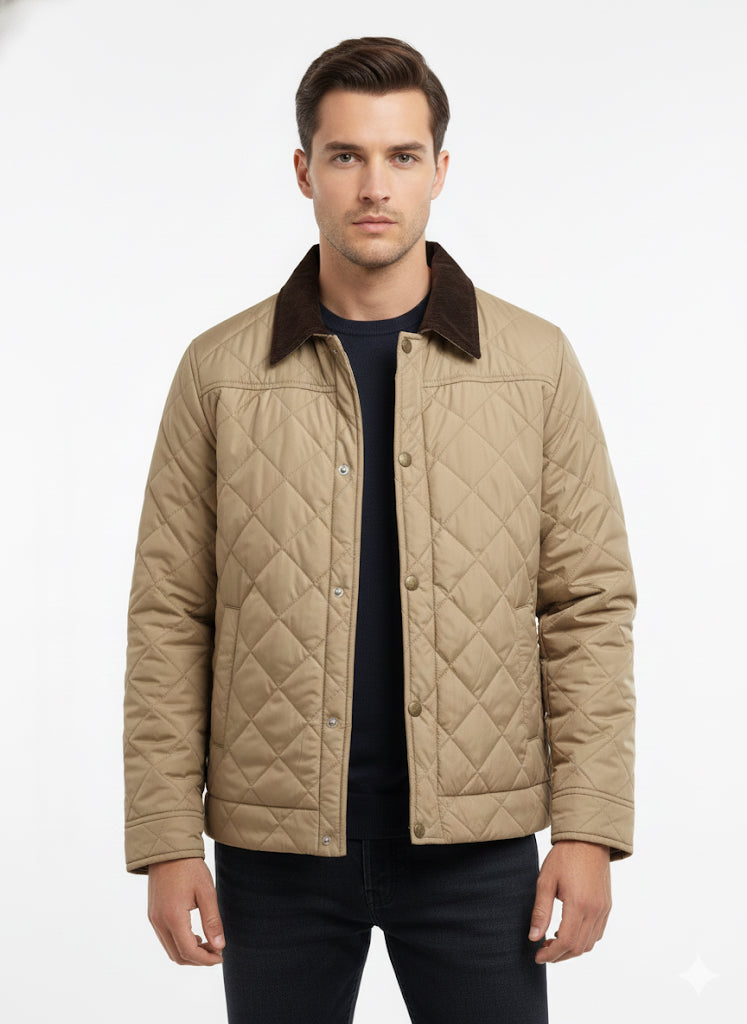 Quilted beige Jacket